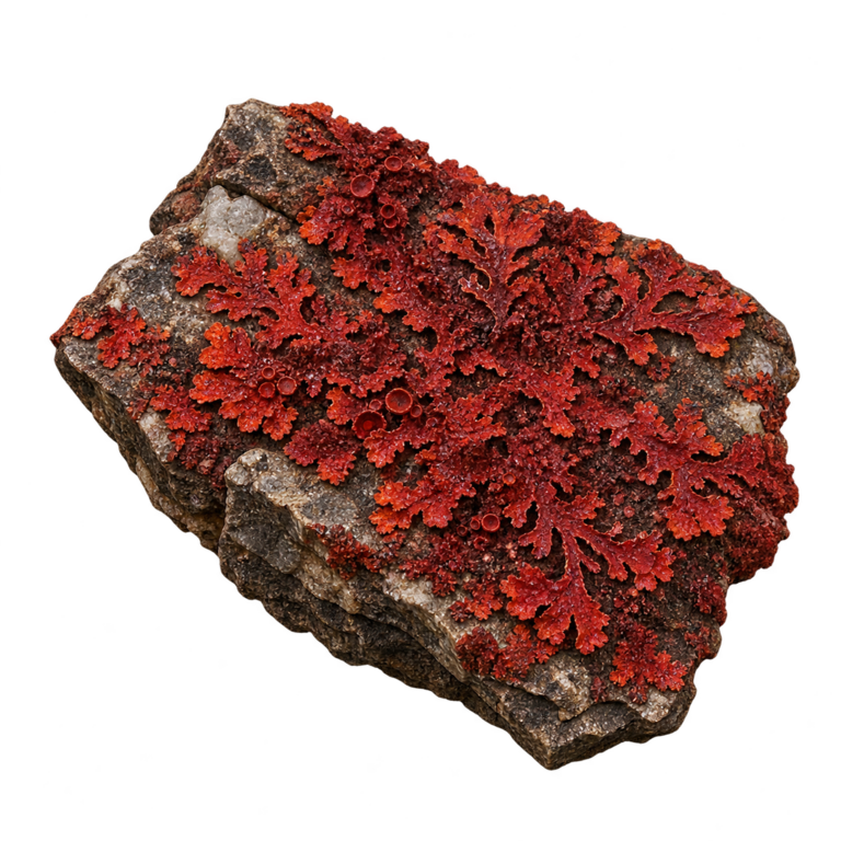 Liquen rojo de piedra