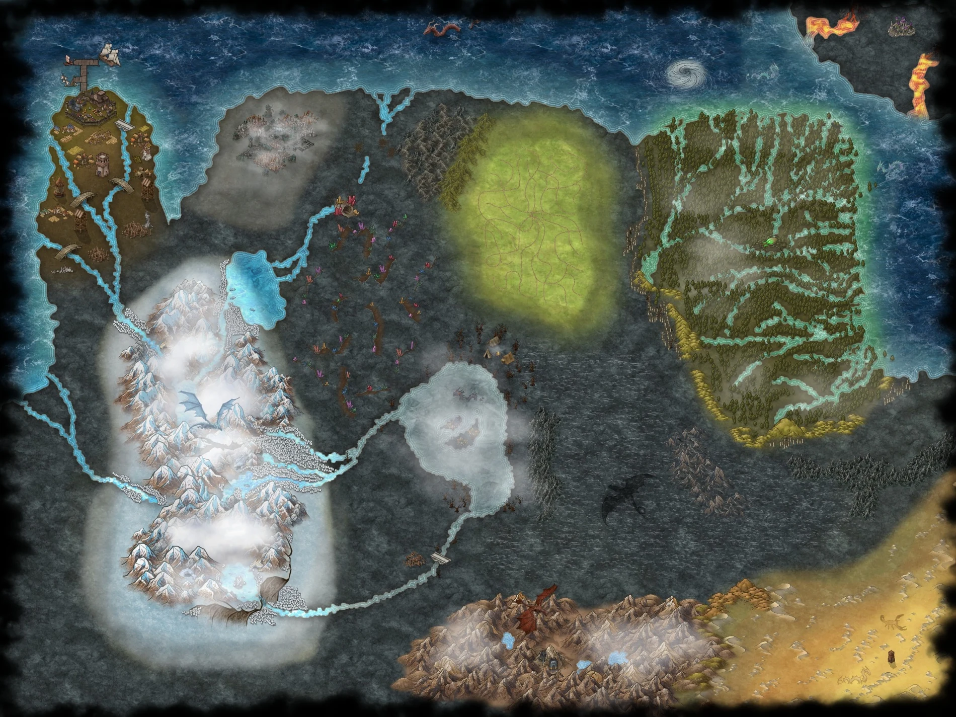 Mapa del mundo de Anyard